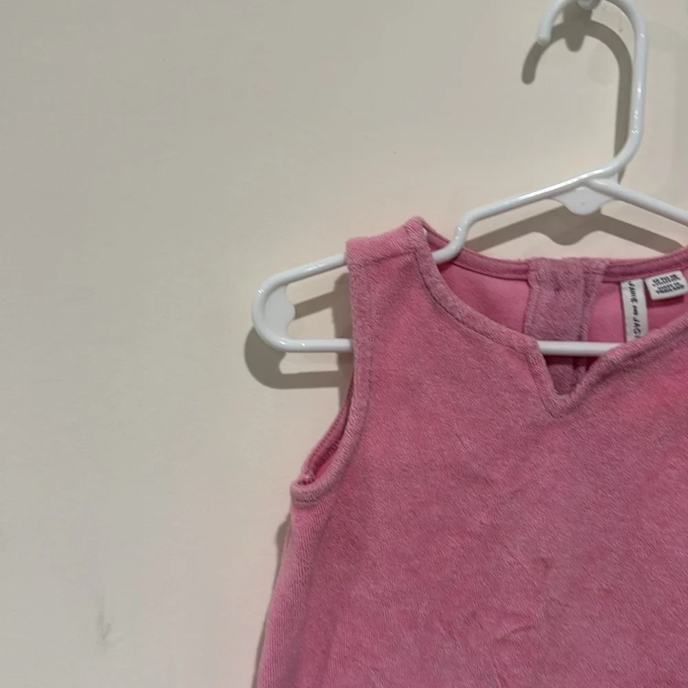 • Janie and Jack • Girls Terrycloth Swim Cover up dress - Pink 12 to 18 Months